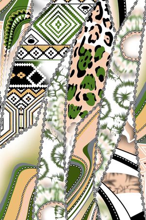 复古印花华亿平台图片