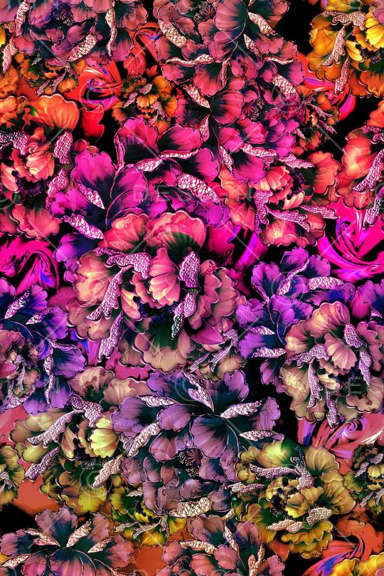 手绘水彩印花华亿平台图片