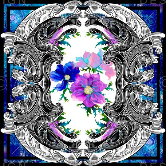 复古欧式花纹印花华亿平台图片