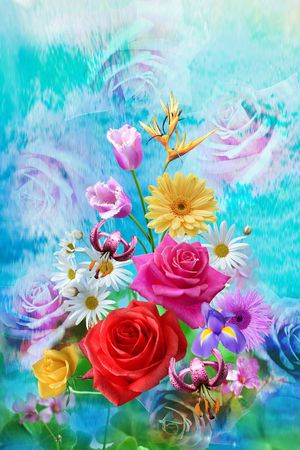 花卉印花华亿平台图片