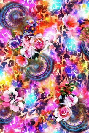 豹纹印花华亿平台图片