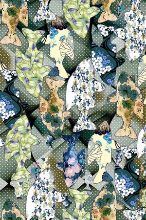 碎花印花华亿平台图片