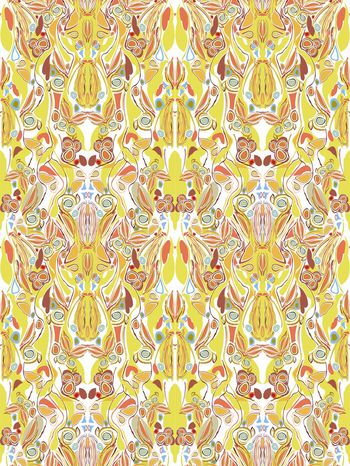 手绘水彩印花华亿平台图片