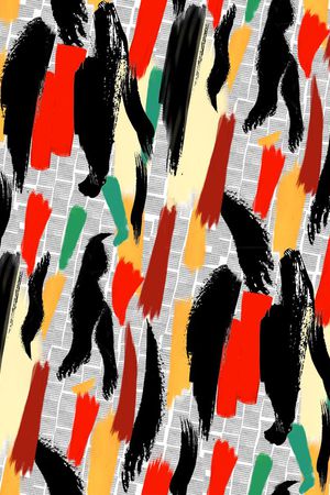 几何方格印花华亿平台图片