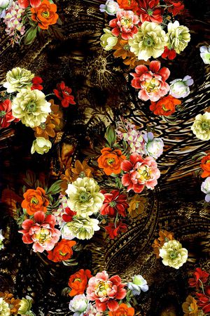 油画花卉印花华亿平台图片