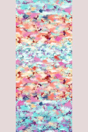 手绘水彩印花华亿平台图片