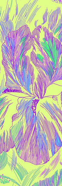 手绘水彩印花华亿平台图片