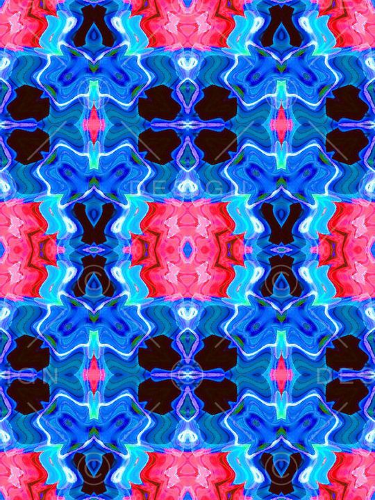 手绘水彩印花华亿平台图片