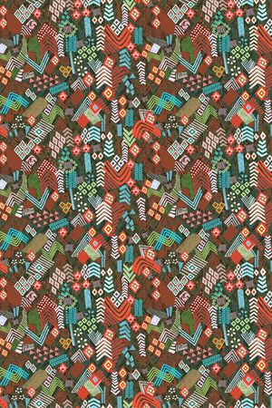 复古印花华亿平台图片