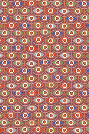 几何图像印花华亿平台图片