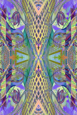 抽象印花华亿平台图片