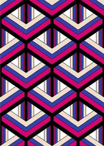 292737-传统印花格菱空间