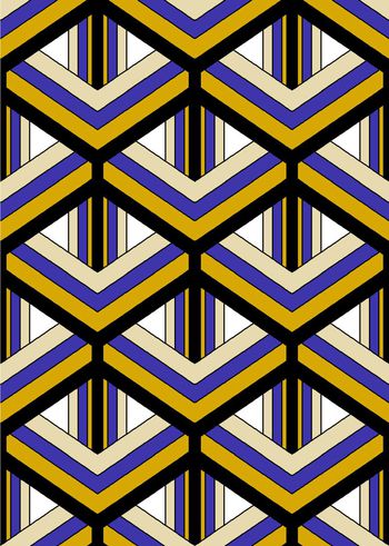 292738-传统印花格菱空间