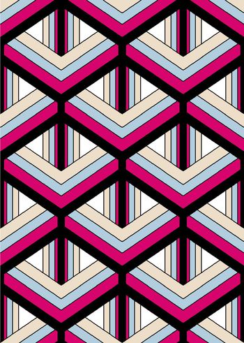 292739-传统印花格菱空间