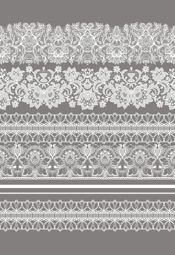 292744-欧式浪漫蕾丝横条休闲写实印花