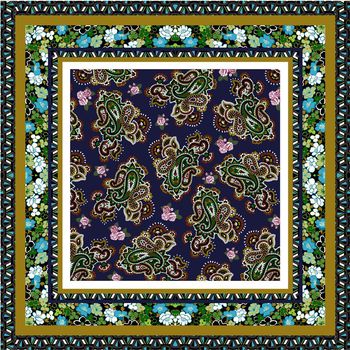 佩斯利涡旋纹印花华亿平台图片