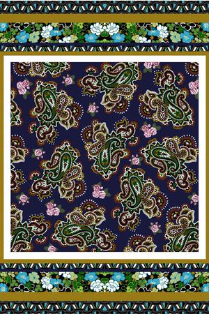 佩斯利涡旋纹印花华亿平台图片