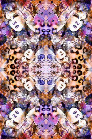 豹纹印花华亿平台图片