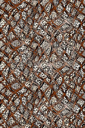 几何线条印花华亿平台图片