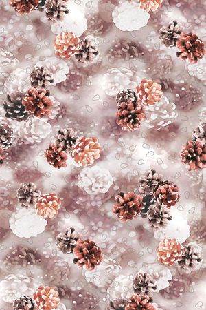 手绘水彩印花华亿平台图片