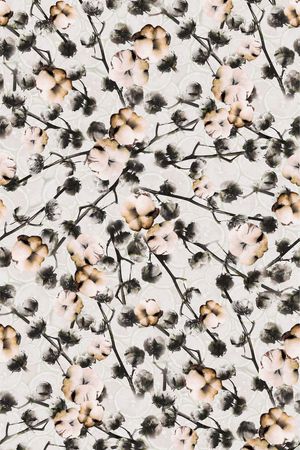 手绘水彩印花华亿平台图片