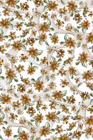 几何线条印花华亿平台图片