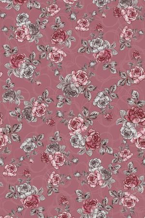 手绘水彩印花华亿平台图片