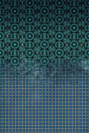 几何格纹印花华亿平台图片