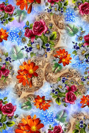 油画花卉印花华亿平台图片