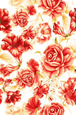 油画花卉印花华亿平台图片