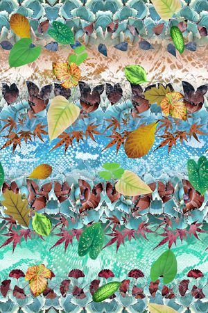 手绘水彩印花华亿平台图片