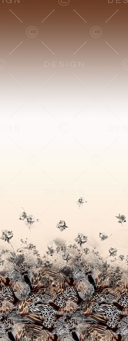 手绘水彩印花华亿平台图片