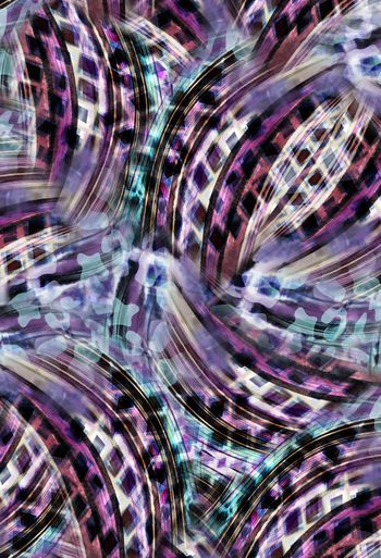 293796-梦幻条纹数码印花