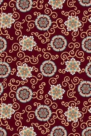 古典花纹印花华亿平台图片