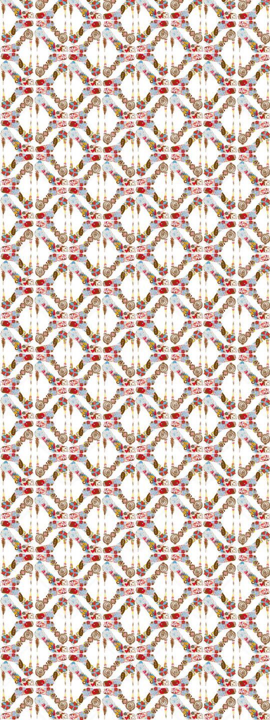 几何菱格印花华亿平台图片