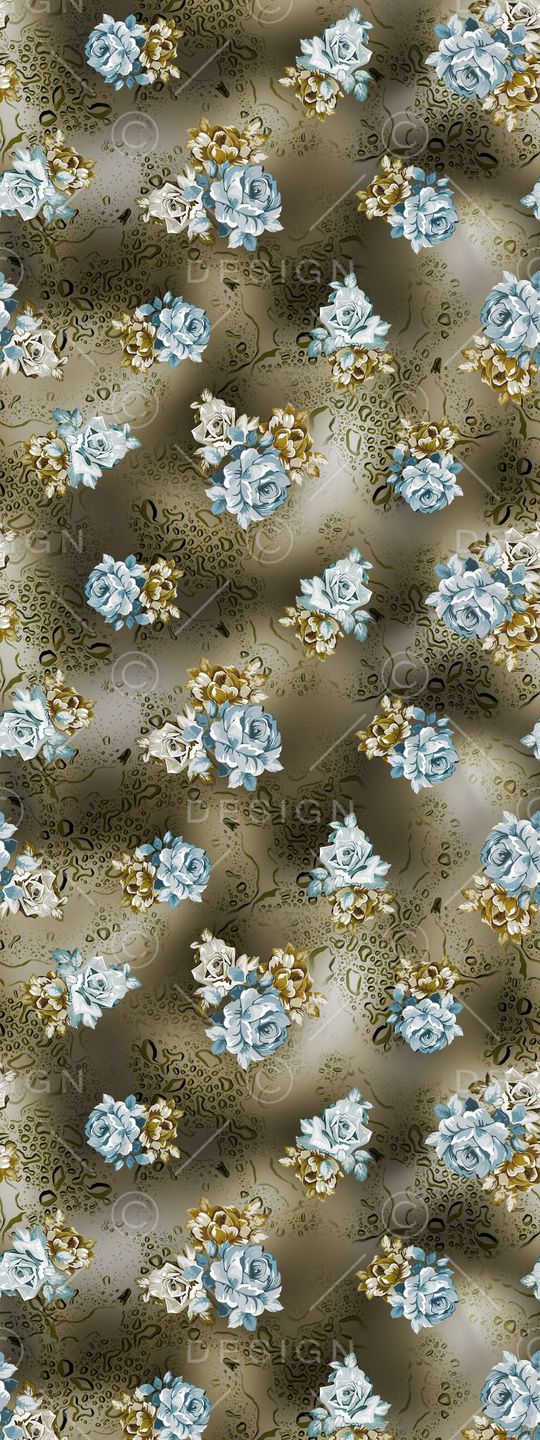 手绘水彩印花华亿平台图片