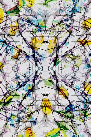 抽象机理印花华亿平台图片