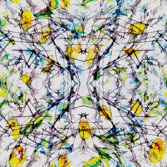 抽象机理印花华亿平台图片