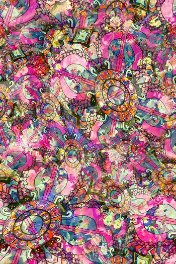 293893-多彩民族风花卉组合