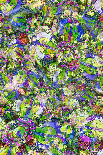 293894-多彩民族风花卉组合