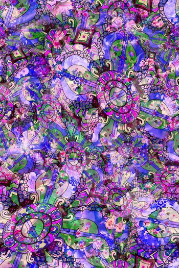 293895-多彩民族风花卉组合