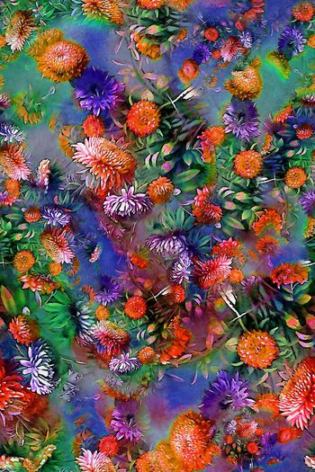 293901-多彩菊花花卉花朵组合