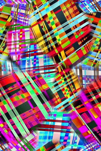 293918-水彩抽象拼接格纹