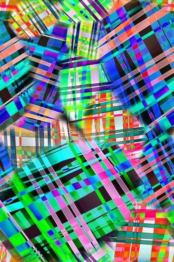 293919-水彩抽象拼接格纹