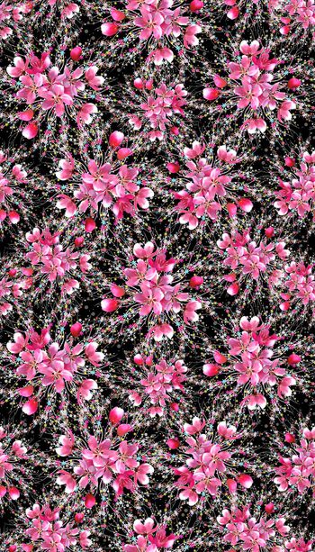 摄影写实花卉印花华亿平台图片