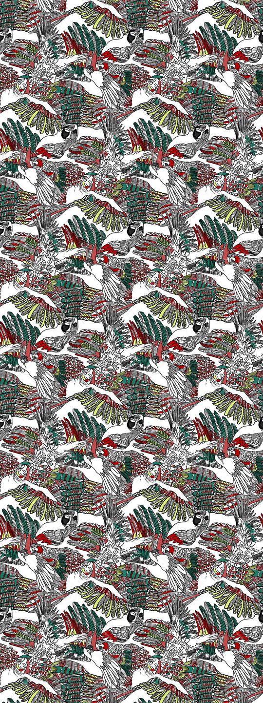 手绘线条印花华亿平台图片