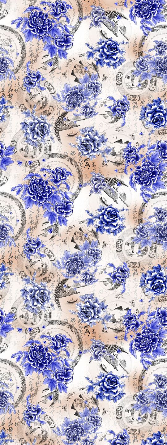 中国风印花华亿平台图片