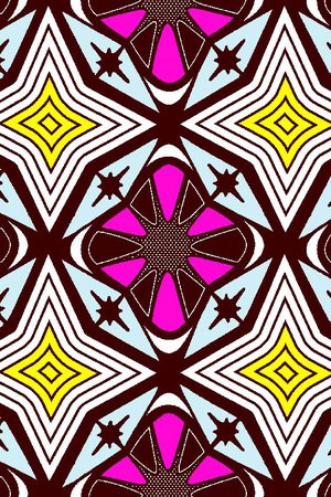 几何图形印花华亿平台图片