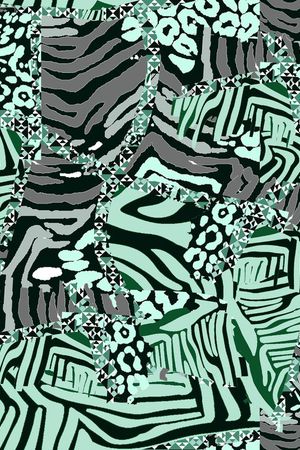 动物纹印花华亿平台图片