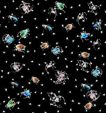 294301-中国风水墨动物昆虫波点印花